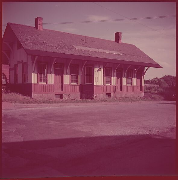 [464 Interior and Exterior Views of Railroad Station Depots, for Fortune Article "The U.S. Depot"], Walker Evans (American, St. Louis, Missouri 1903–1975 New Haven, Connecticut), Color film transparency