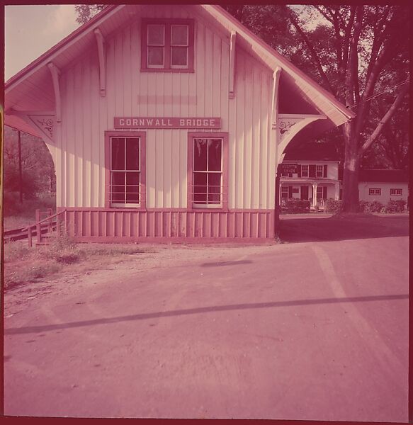 [464 Interior and Exterior Views of Railroad Station Depots, for Fortune Article "The U.S. Depot"], Walker Evans (American, St. Louis, Missouri 1903–1975 New Haven, Connecticut), Color film transparency