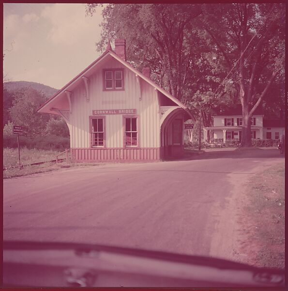 [464 Interior and Exterior Views of Railroad Station Depots, for Fortune Article "The U.S. Depot"], Walker Evans (American, St. Louis, Missouri 1903–1975 New Haven, Connecticut), Color film transparency