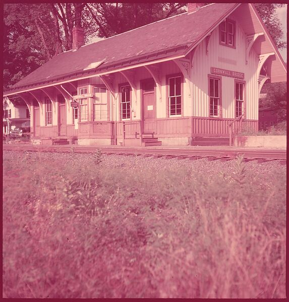 [464 Interior and Exterior Views of Railroad Station Depots, for Fortune Article "The U.S. Depot"], Walker Evans (American, St. Louis, Missouri 1903–1975 New Haven, Connecticut), Color film transparency