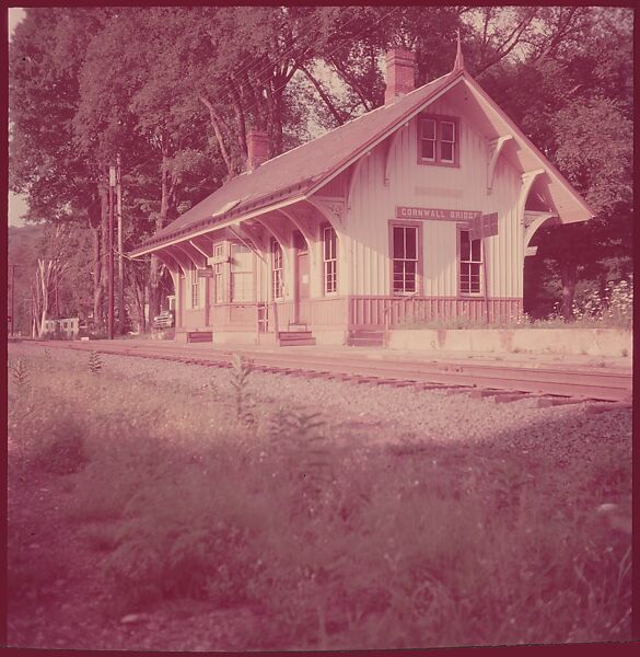 [464 Interior and Exterior Views of Railroad Station Depots, for Fortune Article "The U.S. Depot"], Walker Evans (American, St. Louis, Missouri 1903–1975 New Haven, Connecticut), Color film transparency