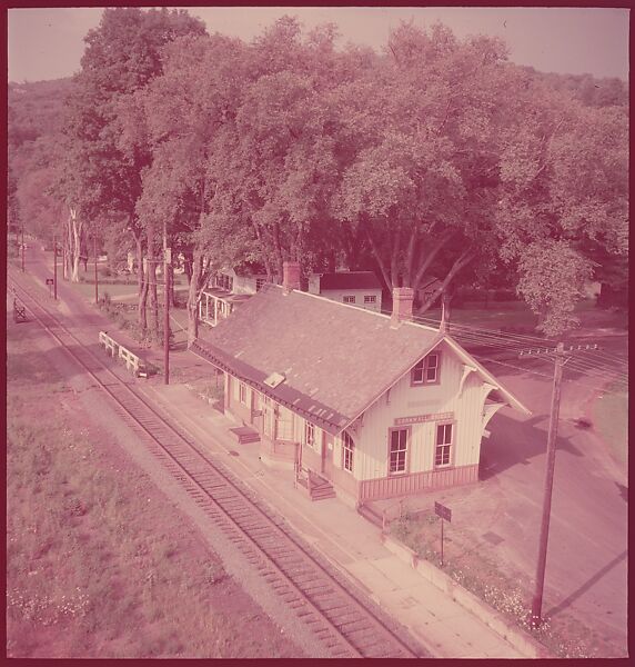[464 Interior and Exterior Views of Railroad Station Depots, for Fortune Article "The U.S. Depot"], Walker Evans (American, St. Louis, Missouri 1903–1975 New Haven, Connecticut), Color film transparency