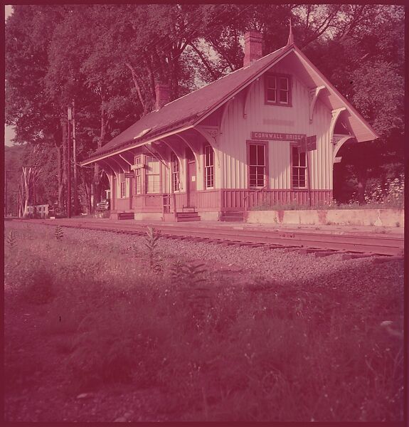 [464 Interior and Exterior Views of Railroad Station Depots, for Fortune Article "The U.S. Depot"], Walker Evans (American, St. Louis, Missouri 1903–1975 New Haven, Connecticut), Color film transparency