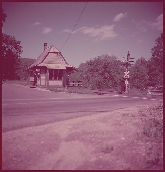 [464 Interior and Exterior Views of Railroad Station Depots, for Fortune Article "The U.S. Depot"], Walker Evans (American, St. Louis, Missouri 1903–1975 New Haven, Connecticut), Color film transparency