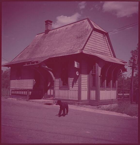 [464 Interior and Exterior Views of Railroad Station Depots, for Fortune Article "The U.S. Depot"], Walker Evans (American, St. Louis, Missouri 1903–1975 New Haven, Connecticut), Color film transparency