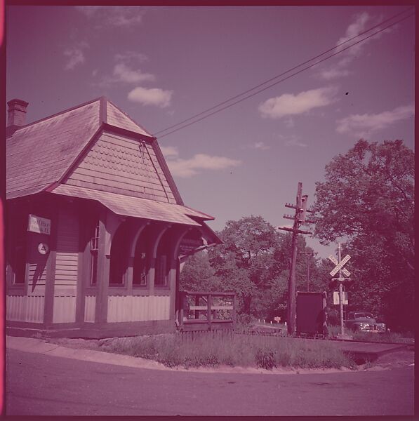 [464 Interior and Exterior Views of Railroad Station Depots, for Fortune Article "The U.S. Depot"], Walker Evans (American, St. Louis, Missouri 1903–1975 New Haven, Connecticut), Color film transparency