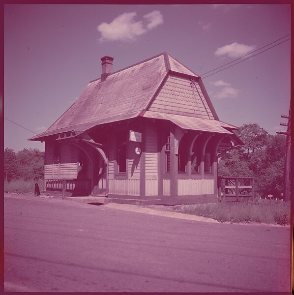 [464 Interior and Exterior Views of Railroad Station Depots, for Fortune Article "The U.S. Depot"], Walker Evans (American, St. Louis, Missouri 1903–1975 New Haven, Connecticut), Color film transparency
