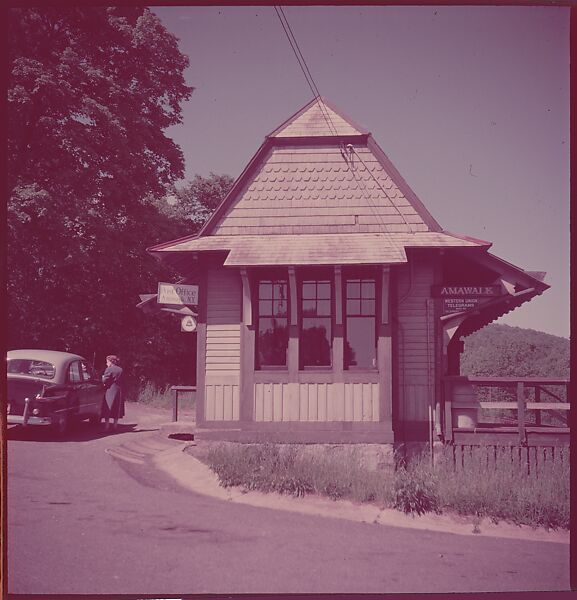 [464 Interior and Exterior Views of Railroad Station Depots, for Fortune Article "The U.S. Depot"], Walker Evans (American, St. Louis, Missouri 1903–1975 New Haven, Connecticut), Color film transparency