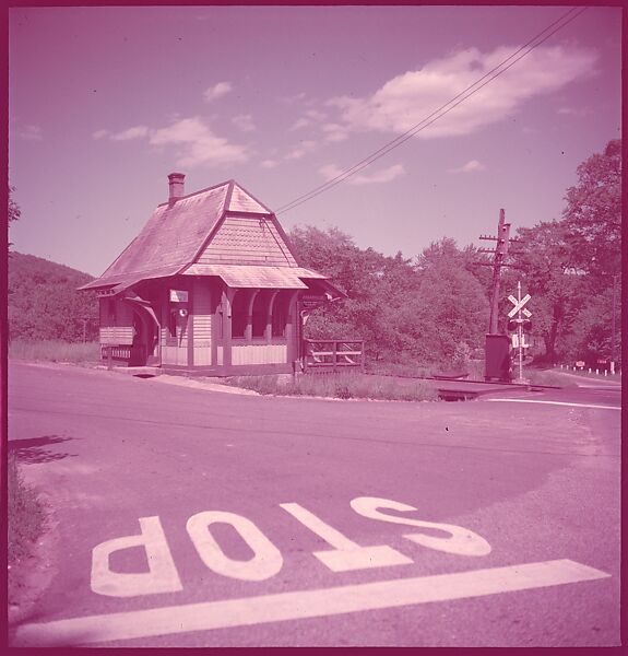 [464 Interior and Exterior Views of Railroad Station Depots, for Fortune Article "The U.S. Depot"], Walker Evans (American, St. Louis, Missouri 1903–1975 New Haven, Connecticut), Color film transparency
