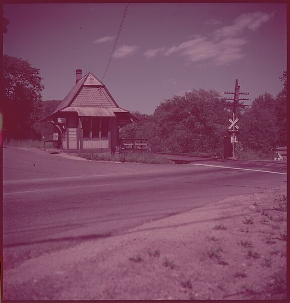 [464 Interior and Exterior Views of Railroad Station Depots, for Fortune Article "The U.S. Depot"], Walker Evans (American, St. Louis, Missouri 1903–1975 New Haven, Connecticut), Color film transparency