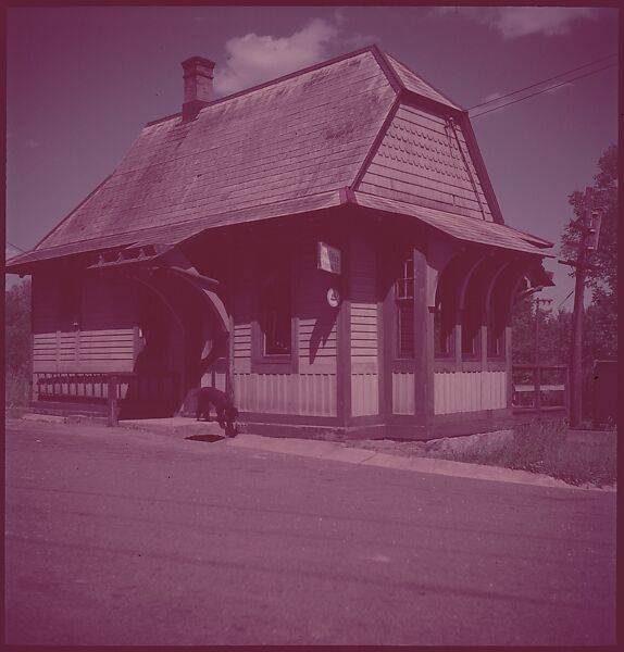 [464 Interior and Exterior Views of Railroad Station Depots, for Fortune Article "The U.S. Depot"], Walker Evans (American, St. Louis, Missouri 1903–1975 New Haven, Connecticut), Color film transparency