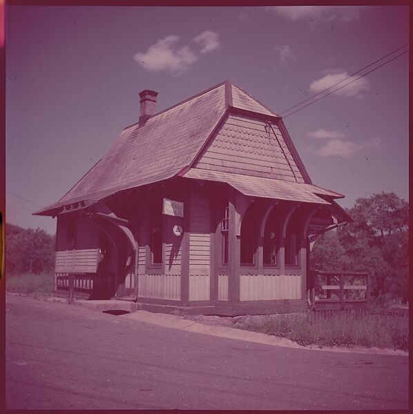 [464 Interior and Exterior Views of Railroad Station Depots, for Fortune Article "The U.S. Depot"], Walker Evans (American, St. Louis, Missouri 1903–1975 New Haven, Connecticut), Color film transparency