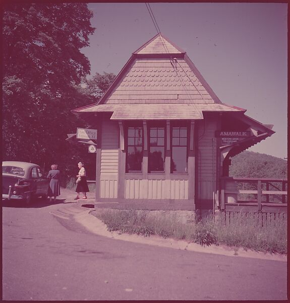 [464 Interior and Exterior Views of Railroad Station Depots, for Fortune Article "The U.S. Depot"], Walker Evans (American, St. Louis, Missouri 1903–1975 New Haven, Connecticut), Color film transparency