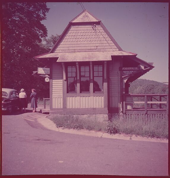 [464 Interior and Exterior Views of Railroad Station Depots, for Fortune Article "The U.S. Depot"], Walker Evans (American, St. Louis, Missouri 1903–1975 New Haven, Connecticut), Color film transparency
