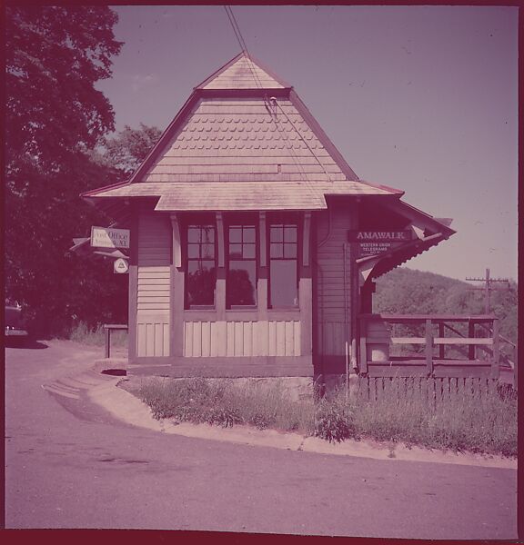 [464 Interior and Exterior Views of Railroad Station Depots, for Fortune Article "The U.S. Depot"], Walker Evans (American, St. Louis, Missouri 1903–1975 New Haven, Connecticut), Color film transparency