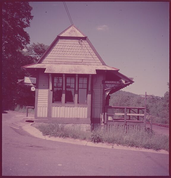 [464 Interior and Exterior Views of Railroad Station Depots, for Fortune Article "The U.S. Depot"], Walker Evans (American, St. Louis, Missouri 1903–1975 New Haven, Connecticut), Color film transparency
