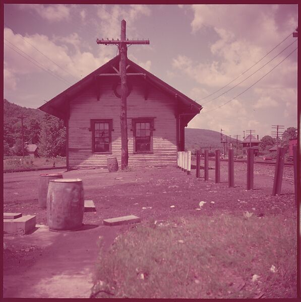 [464 Interior and Exterior Views of Railroad Station Depots, for Fortune Article "The U.S. Depot"], Walker Evans (American, St. Louis, Missouri 1903–1975 New Haven, Connecticut), Color film transparency