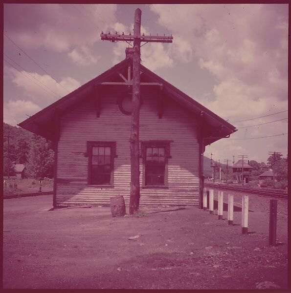[464 Interior and Exterior Views of Railroad Station Depots, for Fortune Article "The U.S. Depot"], Walker Evans (American, St. Louis, Missouri 1903–1975 New Haven, Connecticut), Color film transparency