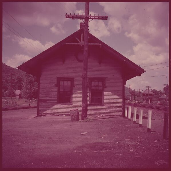 [464 Interior and Exterior Views of Railroad Station Depots, for Fortune Article "The U.S. Depot"], Walker Evans (American, St. Louis, Missouri 1903–1975 New Haven, Connecticut), Color film transparency