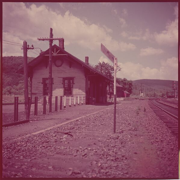 [464 Interior and Exterior Views of Railroad Station Depots, for Fortune Article "The U.S. Depot"], Walker Evans (American, St. Louis, Missouri 1903–1975 New Haven, Connecticut), Color film transparency