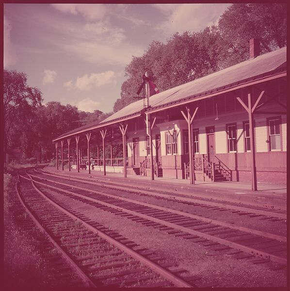 [464 Interior and Exterior Views of Railroad Station Depots, for Fortune Article "The U.S. Depot"], Walker Evans (American, St. Louis, Missouri 1903–1975 New Haven, Connecticut), Color film transparency