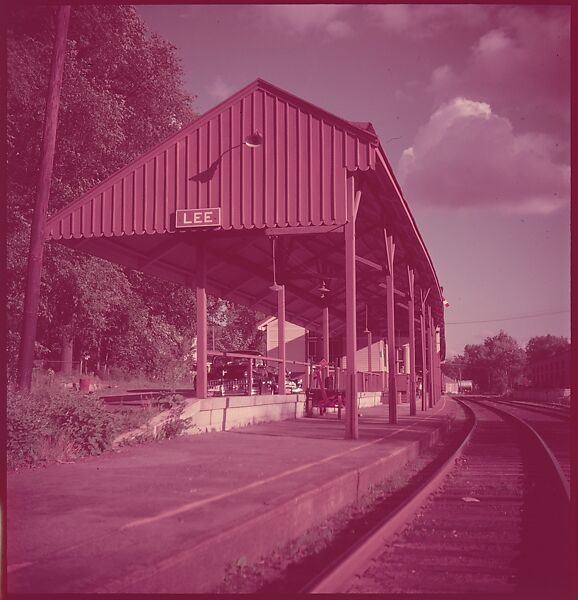 [464 Interior and Exterior Views of Railroad Station Depots, for Fortune Article "The U.S. Depot"], Walker Evans (American, St. Louis, Missouri 1903–1975 New Haven, Connecticut), Color film transparency