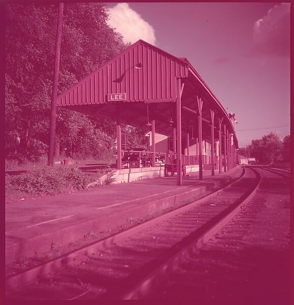 [464 Interior and Exterior Views of Railroad Station Depots, for Fortune Article "The U.S. Depot"], Walker Evans (American, St. Louis, Missouri 1903–1975 New Haven, Connecticut), Color film transparency