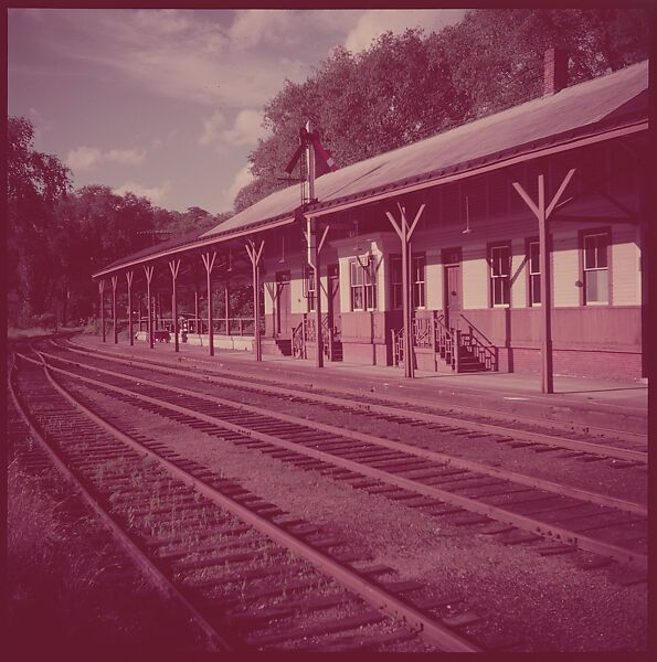 [464 Interior and Exterior Views of Railroad Station Depots, for Fortune Article "The U.S. Depot"], Walker Evans (American, St. Louis, Missouri 1903–1975 New Haven, Connecticut), Color film transparency