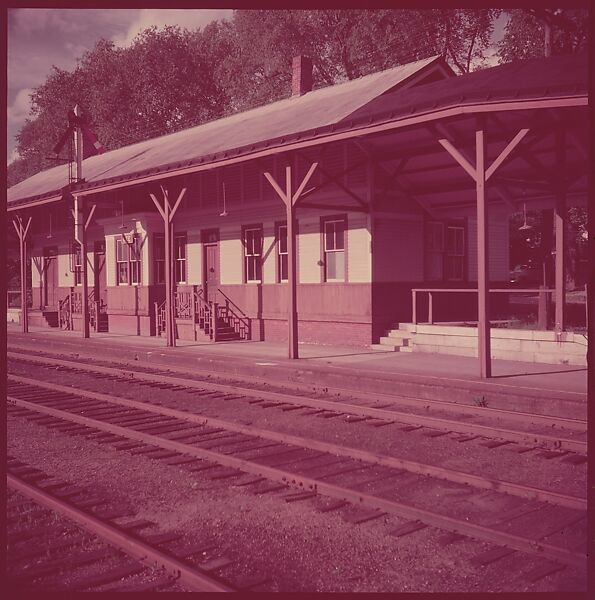 [464 Interior and Exterior Views of Railroad Station Depots, for Fortune Article "The U.S. Depot"], Walker Evans (American, St. Louis, Missouri 1903–1975 New Haven, Connecticut), Color film transparency