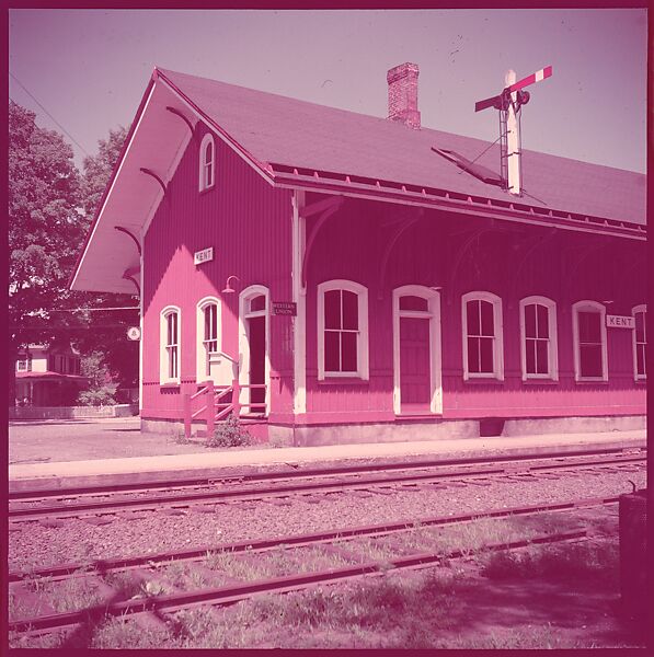 [464 Interior and Exterior Views of Railroad Station Depots, for Fortune Article "The U.S. Depot"], Walker Evans (American, St. Louis, Missouri 1903–1975 New Haven, Connecticut), Color film transparency