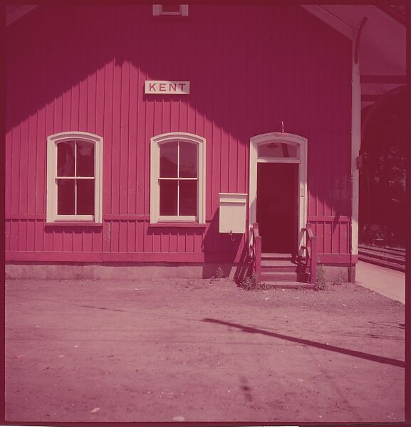 [464 Interior and Exterior Views of Railroad Station Depots, for Fortune Article "The U.S. Depot"], Walker Evans (American, St. Louis, Missouri 1903–1975 New Haven, Connecticut), Color film transparency