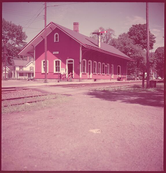 [464 Interior and Exterior Views of Railroad Station Depots, for Fortune Article "The U.S. Depot"], Walker Evans (American, St. Louis, Missouri 1903–1975 New Haven, Connecticut), Color film transparency