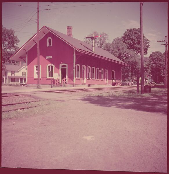 [464 Interior and Exterior Views of Railroad Station Depots, for Fortune Article "The U.S. Depot"], Walker Evans (American, St. Louis, Missouri 1903–1975 New Haven, Connecticut), Color film transparency