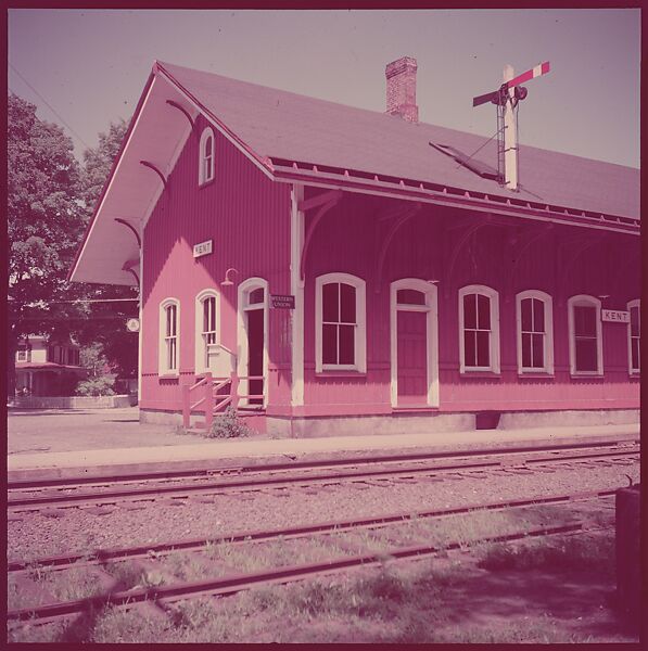[464 Interior and Exterior Views of Railroad Station Depots, for Fortune Article "The U.S. Depot"], Walker Evans (American, St. Louis, Missouri 1903–1975 New Haven, Connecticut), Color film transparency