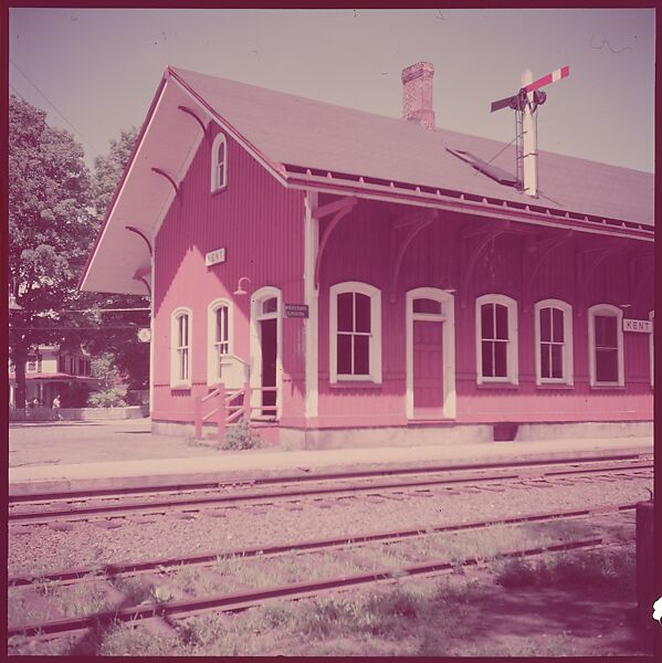[464 Interior and Exterior Views of Railroad Station Depots, for Fortune Article "The U.S. Depot"], Walker Evans (American, St. Louis, Missouri 1903–1975 New Haven, Connecticut), Color film transparency