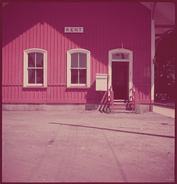 [464 Interior and Exterior Views of Railroad Station Depots, for Fortune Article "The U.S. Depot"], Walker Evans (American, St. Louis, Missouri 1903–1975 New Haven, Connecticut), Color film transparency