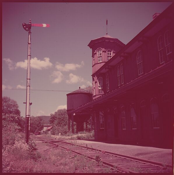 [464 Interior and Exterior Views of Railroad Station Depots, for Fortune Article "The U.S. Depot"], Walker Evans (American, St. Louis, Missouri 1903–1975 New Haven, Connecticut), Color film transparency