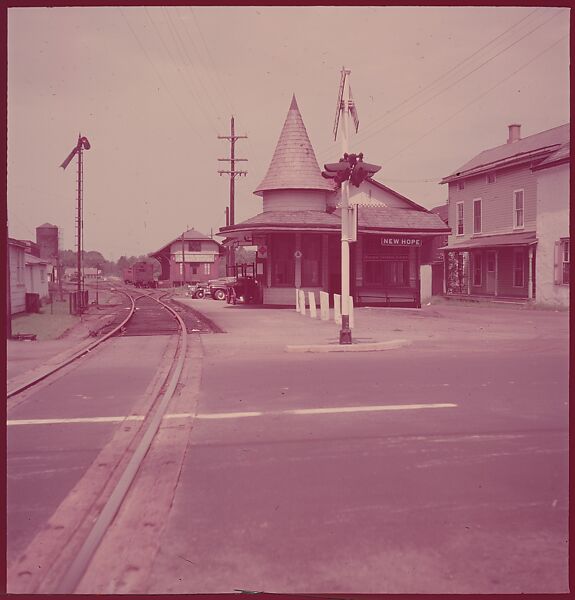 [464 Interior and Exterior Views of Railroad Station Depots, for Fortune Article "The U.S. Depot"], Walker Evans (American, St. Louis, Missouri 1903–1975 New Haven, Connecticut), Color film transparency
