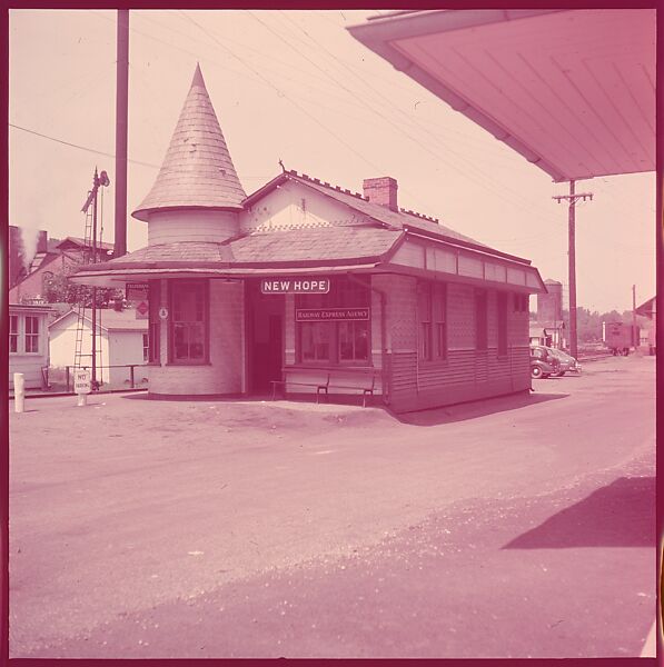 [464 Interior and Exterior Views of Railroad Station Depots, for Fortune Article "The U.S. Depot"], Walker Evans (American, St. Louis, Missouri 1903–1975 New Haven, Connecticut), Color film transparency