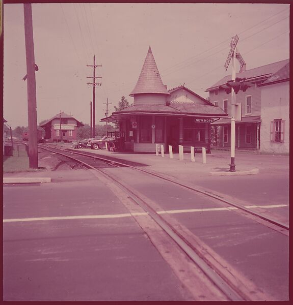 [464 Interior and Exterior Views of Railroad Station Depots, for Fortune Article "The U.S. Depot"], Walker Evans (American, St. Louis, Missouri 1903–1975 New Haven, Connecticut), Color film transparency