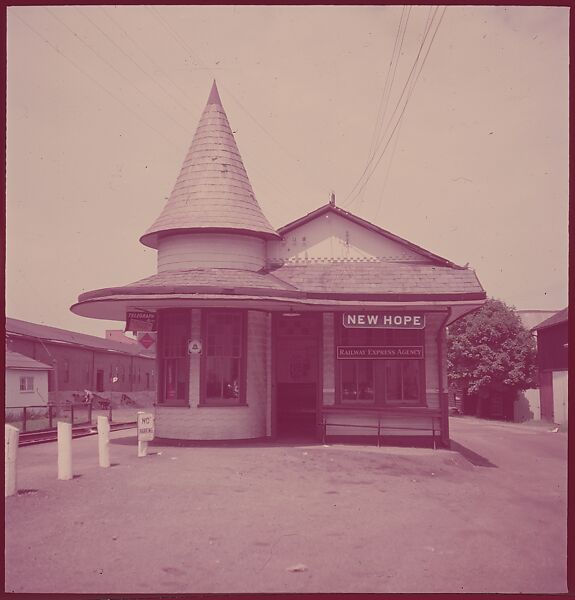 [464 Interior and Exterior Views of Railroad Station Depots, for Fortune Article "The U.S. Depot"], Walker Evans (American, St. Louis, Missouri 1903–1975 New Haven, Connecticut), Color film transparency