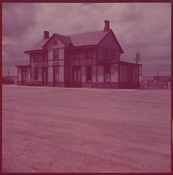 [464 Interior and Exterior Views of Railroad Station Depots, for Fortune Article "The U.S. Depot"], Walker Evans (American, St. Louis, Missouri 1903–1975 New Haven, Connecticut), Color film transparency
