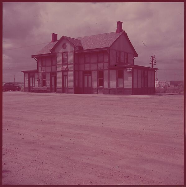 [464 Interior and Exterior Views of Railroad Station Depots, for Fortune Article "The U.S. Depot"], Walker Evans (American, St. Louis, Missouri 1903–1975 New Haven, Connecticut), Color film transparency