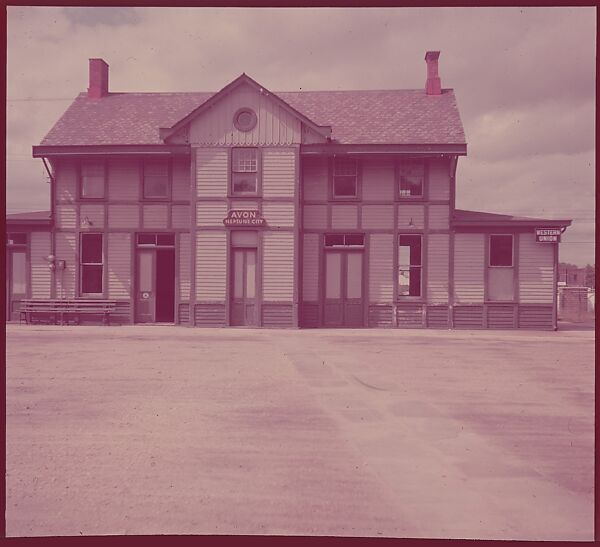 [464 Interior and Exterior Views of Railroad Station Depots, for Fortune Article "The U.S. Depot"], Walker Evans (American, St. Louis, Missouri 1903–1975 New Haven, Connecticut), Color film transparency