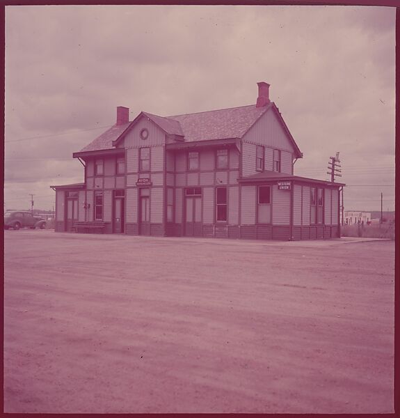 [464 Interior and Exterior Views of Railroad Station Depots, for Fortune Article "The U.S. Depot"], Walker Evans (American, St. Louis, Missouri 1903–1975 New Haven, Connecticut), Color film transparency