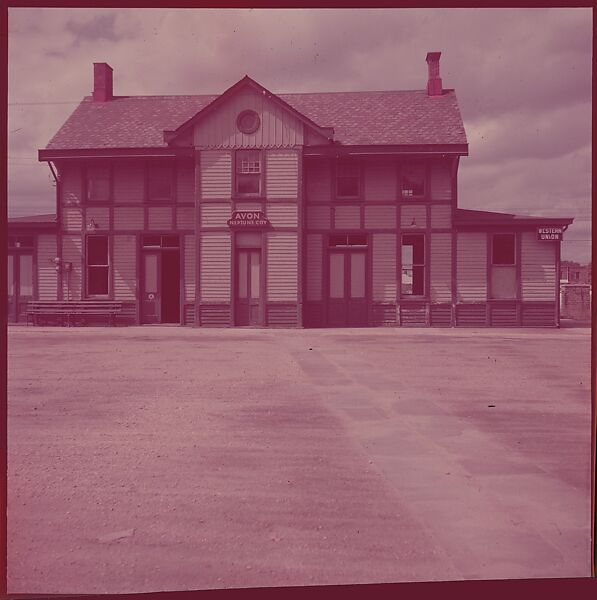 [464 Interior and Exterior Views of Railroad Station Depots, for Fortune Article "The U.S. Depot"], Walker Evans (American, St. Louis, Missouri 1903–1975 New Haven, Connecticut), Color film transparency