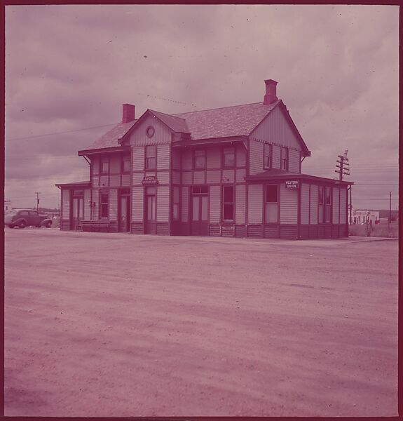 [464 Interior and Exterior Views of Railroad Station Depots, for Fortune Article "The U.S. Depot"], Walker Evans (American, St. Louis, Missouri 1903–1975 New Haven, Connecticut), Color film transparency