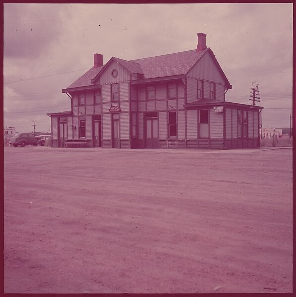 [464 Interior and Exterior Views of Railroad Station Depots, for Fortune Article "The U.S. Depot"], Walker Evans (American, St. Louis, Missouri 1903–1975 New Haven, Connecticut), Color film transparency