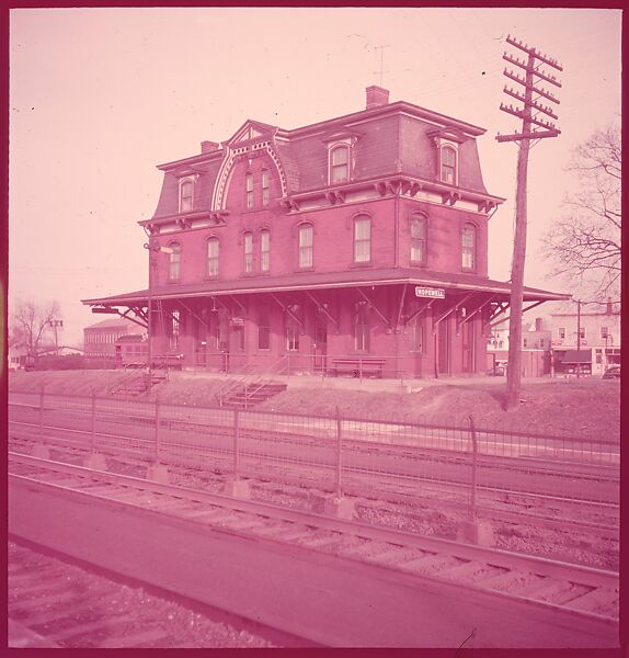 [464 Interior and Exterior Views of Railroad Station Depots, for Fortune Article "The U.S. Depot"], Walker Evans (American, St. Louis, Missouri 1903–1975 New Haven, Connecticut), Color film transparency