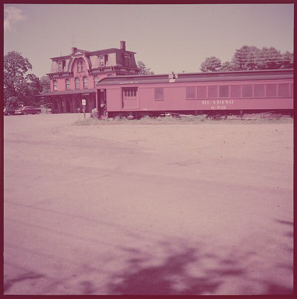 [464 Interior and Exterior Views of Railroad Station Depots, for Fortune Article "The U.S. Depot"], Walker Evans (American, St. Louis, Missouri 1903–1975 New Haven, Connecticut), Color film transparency